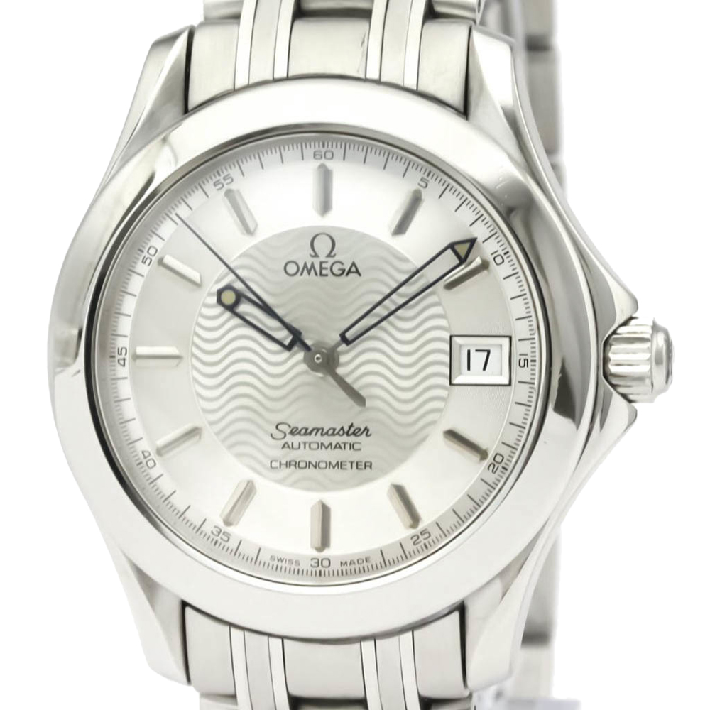 

Omega Silver Stainless Steel Seamaster 120M Chronometer Automatic 2501.31 Men's Wristwatch 36 MM