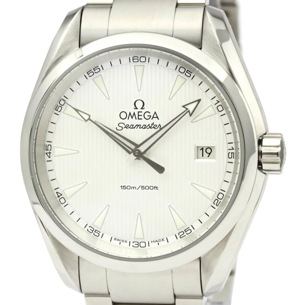 

Omega Silver Stainless Steel Seamaster Aqua Terra 231.10.39.60.02.001 Men's Wristwatch 39 MM