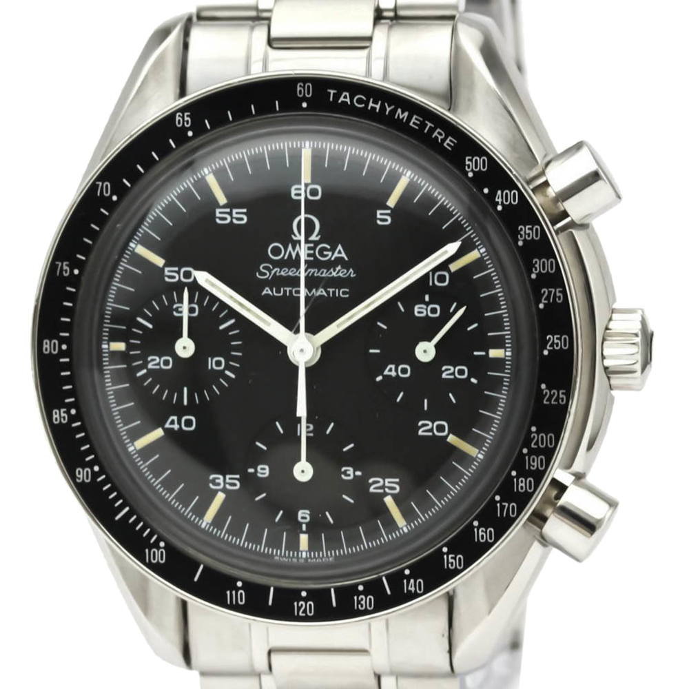 

Omega Black Stainless Steel Speedmaster Automatic 3510.50 Men's Wristwatch 39 MM