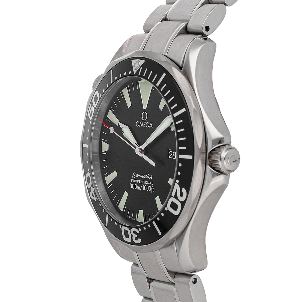 

Omega Black Stainless Steel Seamaster 300m 2264.50.00 Men's Wristwatch