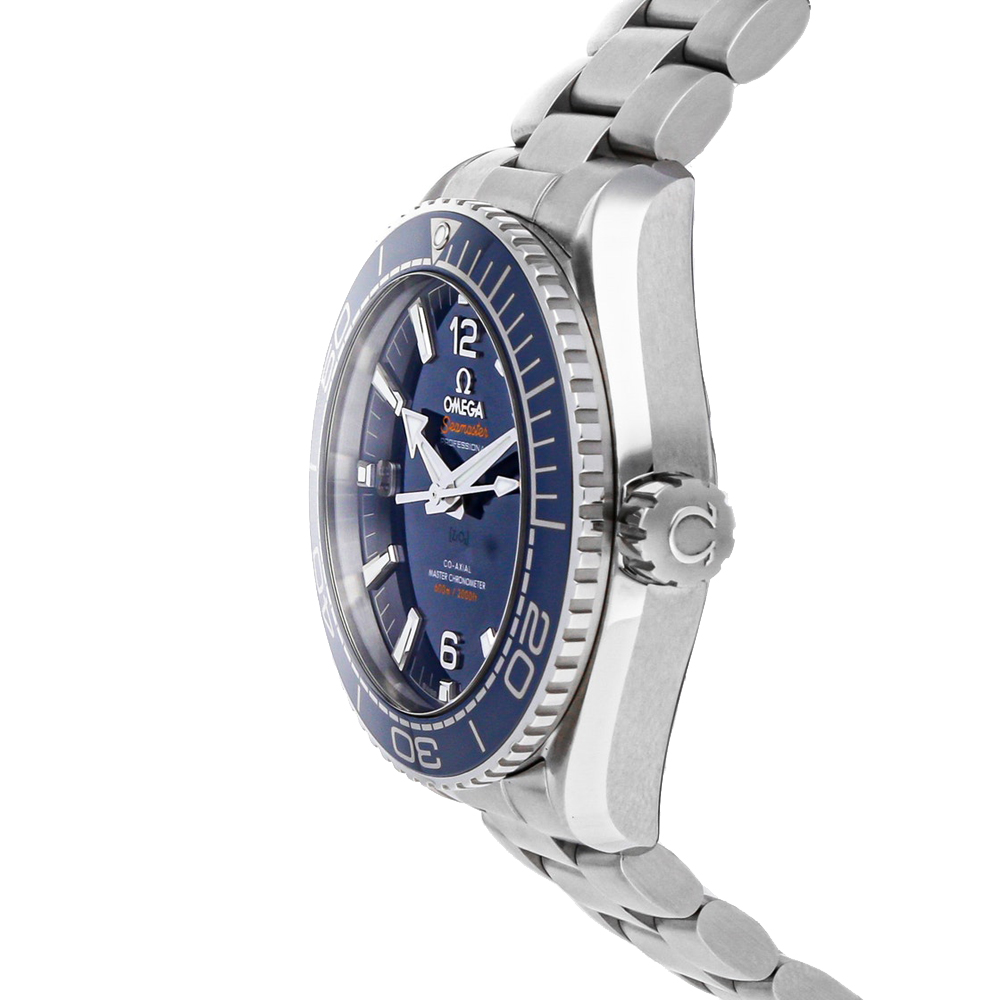 

Omega Blue Stainless Steel Seamaster Planet Ocean 600m 215.30.44.21.03.001 Men's Wristwatch