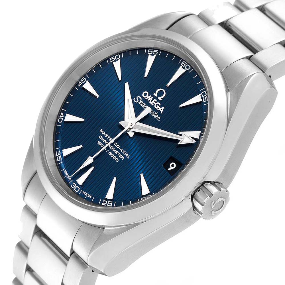 

Omega Blue Stainless Steel Seamaster Aqua Terra 231.10.39.21.03.002 Men's Wristwatch