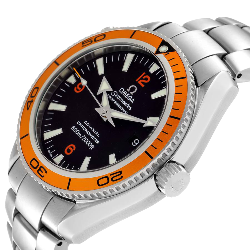 

Omega Black Stainless Steel Seamaster Planet Ocean 2209.50.00 Men's Wristwatch 42 MM