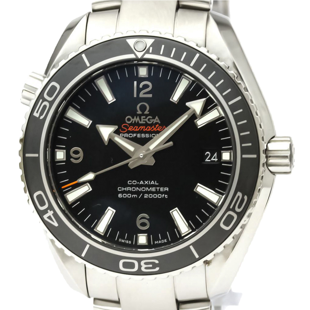 

Omega Black Stainless Steel Seamaster Planet Ocean 300M 232.30.42.21.01.001 Automatic Men's Wristwatch 42 MM