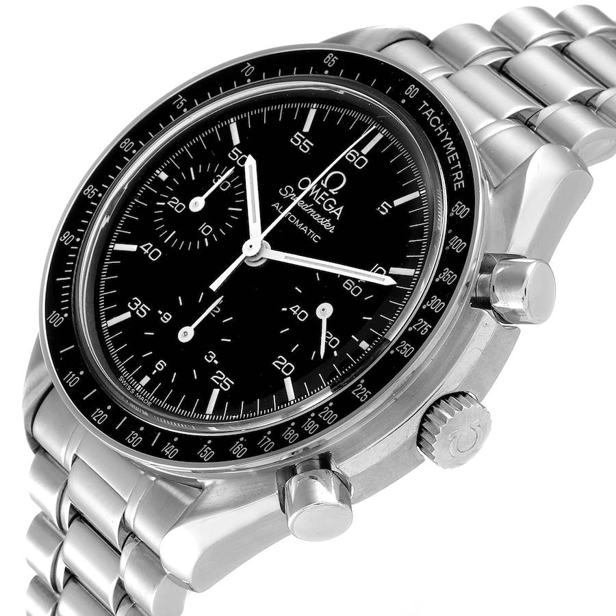 

Omega Black Stainless Steel Speedmaster 3510.50.00 Men's Wristwatch 39 MM