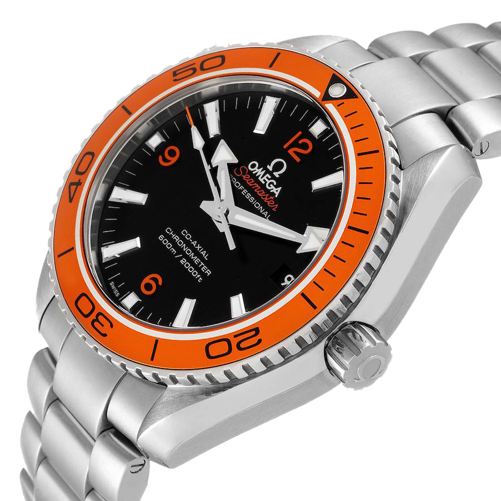 

Omega Black Stainless Steel Seamaster Planet Ocean 232.30.42.21.01.002 Men's Wristwatch 42 MM