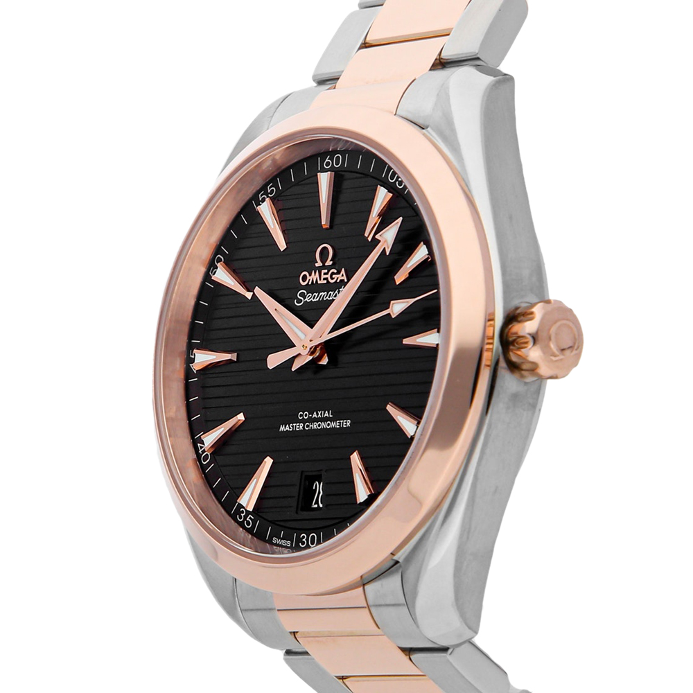 

Omega Grey 18K Rose Gold And Stainless Steel Seamaster Aqua Terra 150m 220.20.41.21.06.001 Men's Wristwatch 41 MM