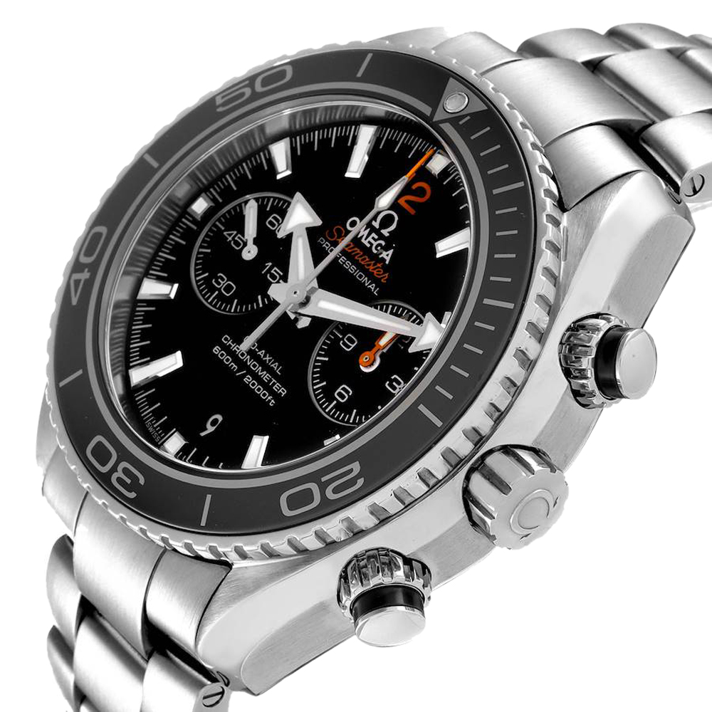 

Omega Black Stainless Steel Seamaster Planet Ocean 600M 215.30.46.51.01.001 Men's Wristwatch 45.5 MM