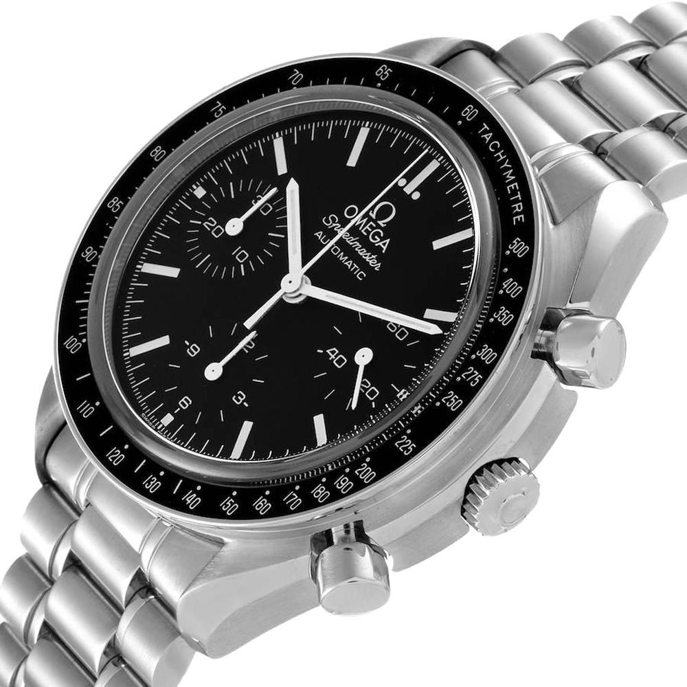 

Omega Black Stainless Steel Speedmaster 3539.50.00 Men's Wristwatch 39 MM