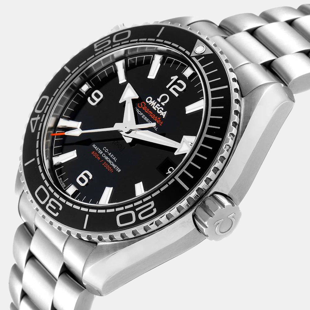 

Omega Black Stainless Steel Seamaster Planet Ocean 215.30.44.21.01.001 Men's Wristwatch 43.5 MM