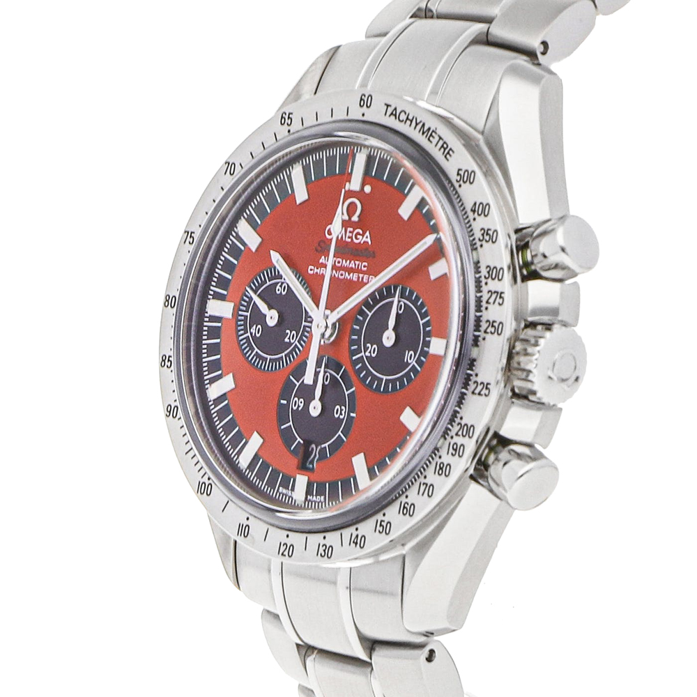 

Omega Red Stainless Steel Speedmaster Legend Chronograph 3506.61.00 Men's Wristwatch 42 MM