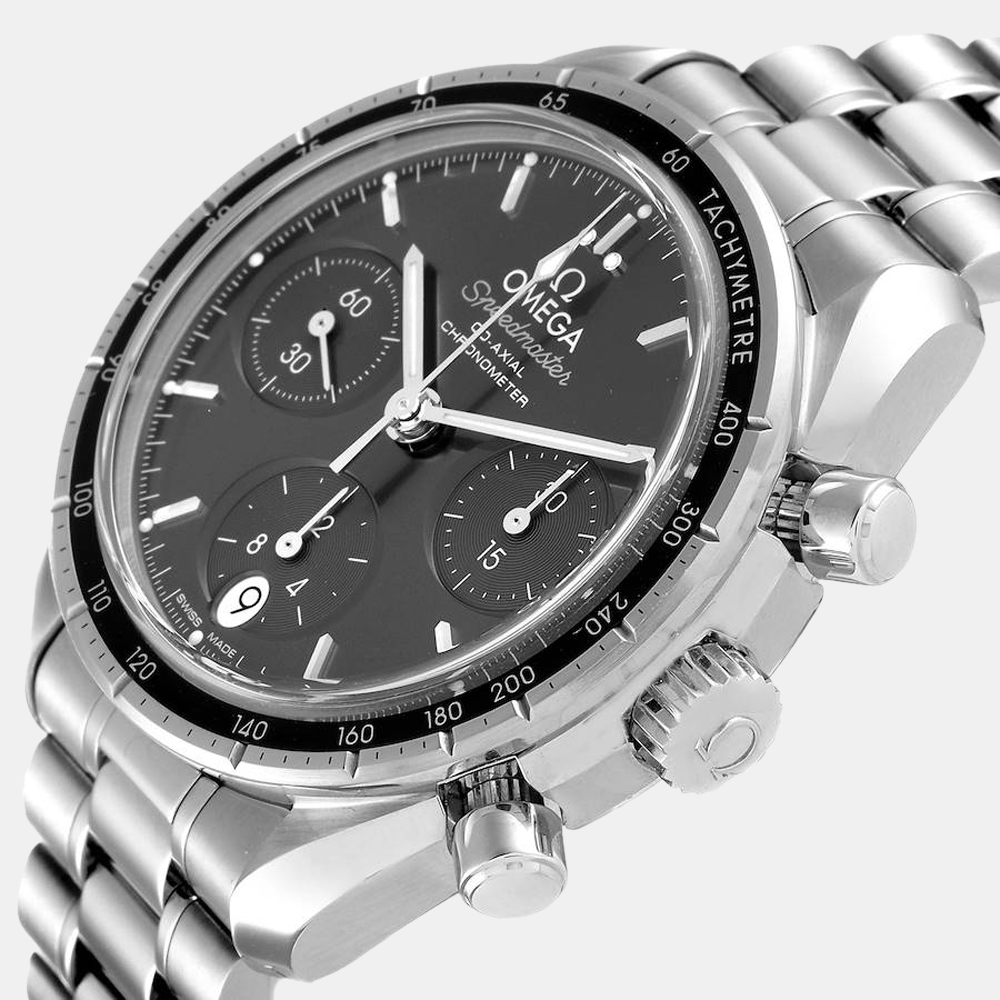 

Omega Grey Stainless Steel Speedmaster Co-Axial Chronograph 24.30.38.50.06.001 Men's Wristwatch 38 mm