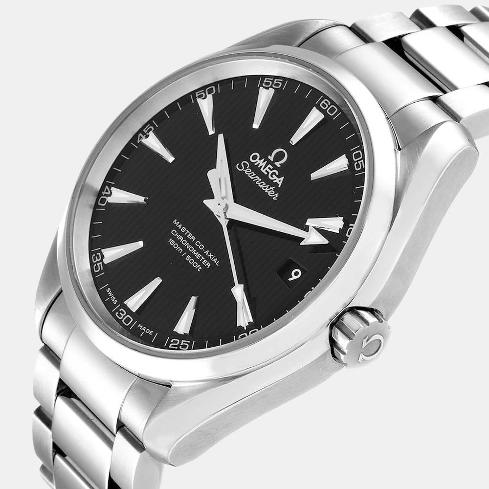 

Omega Black Stainless Steel Seamaster Aqua Terra 231.10.42.21.01.003 Men's Wristwatch 41.5 mm