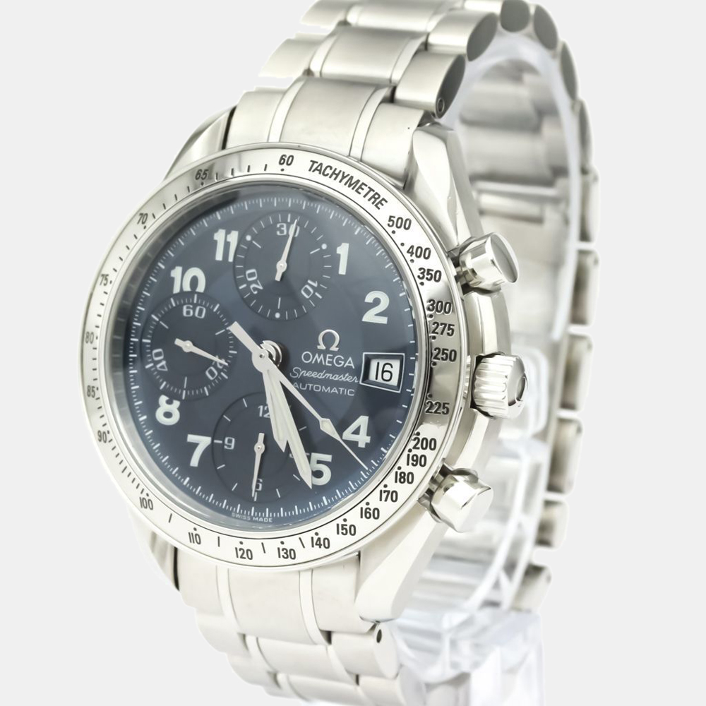 Pre-owned Omega Blue Stainless Steel 