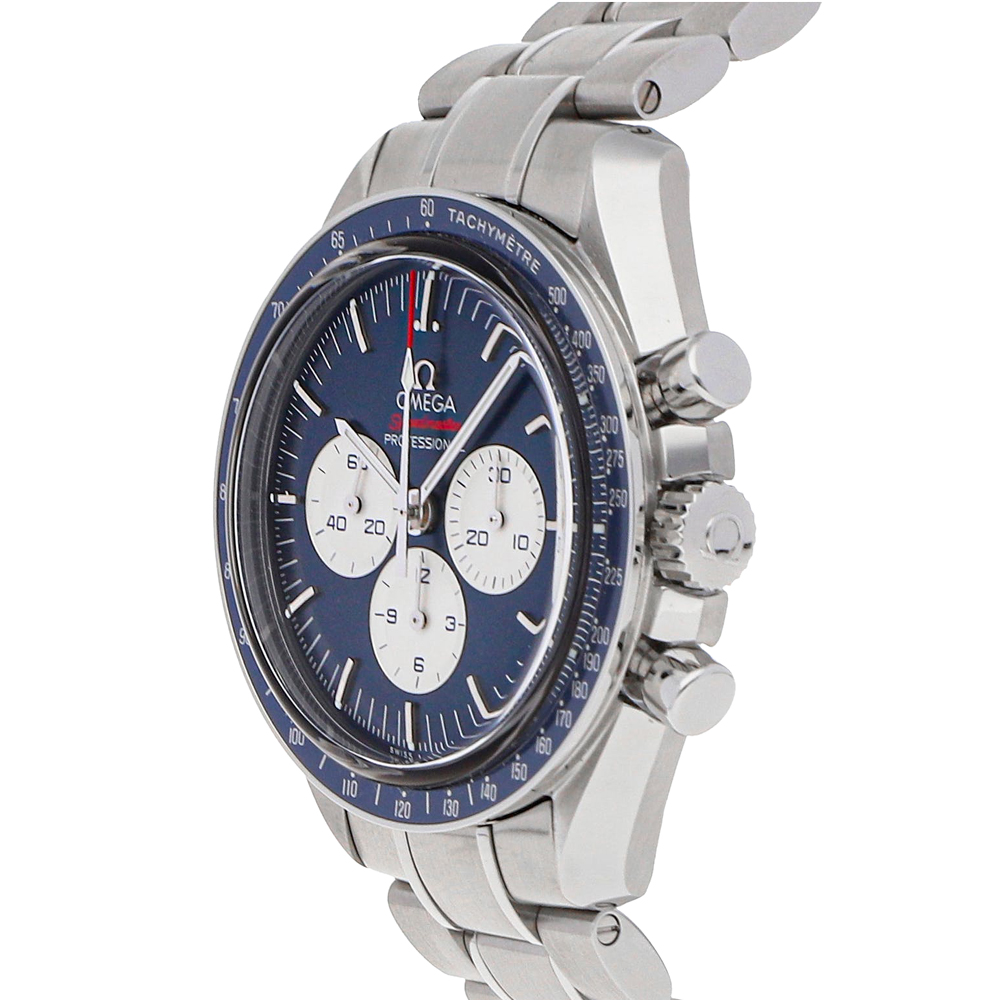 

Omega Blue Stainless Steel Speedmaster Tokyo 2020 Olympics Chronograph Limited Edition 522.30.42.30.03.001 Men's Wristwatch 42 MM