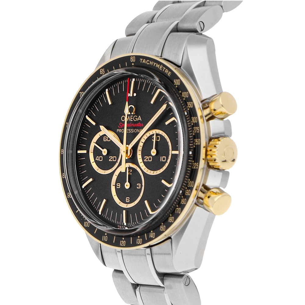 

Omega Black 18K Yellow Gold Stainless Steel Speedmaster Professional Moonwatch Tokyo Olympics Limited Edition 522.20.42.30.01.001 Men's Wristwatch 42 MM