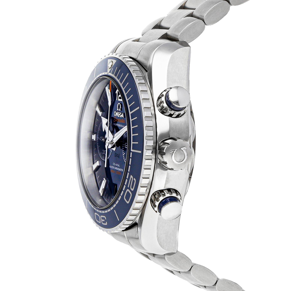 

Omega Blue Stainless Steel Seamaster Planet Ocean 600m Chronograph 215.30.46.51.03.001 Men's Wristwatch 45 MM