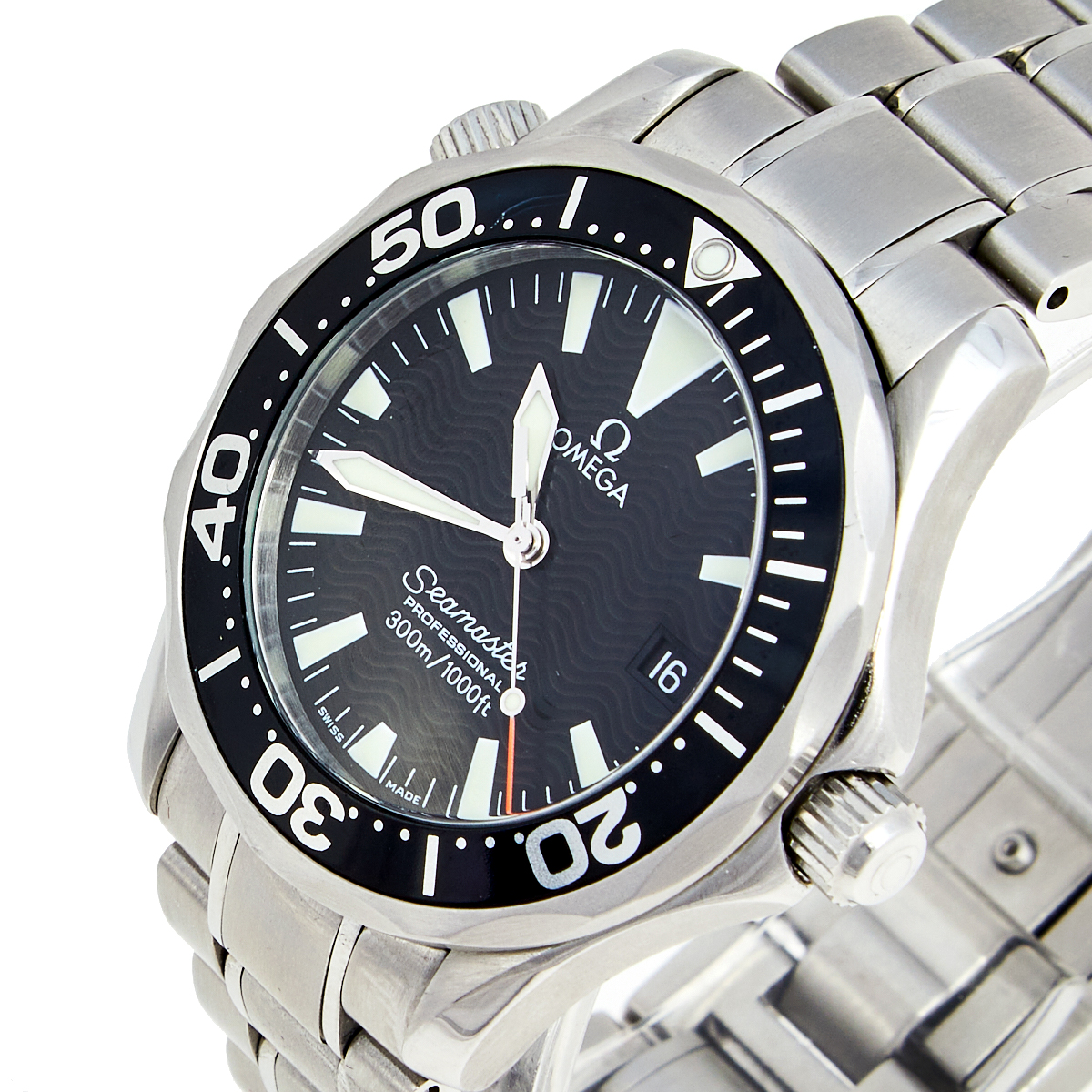 

Omega Black Stainless Steel Seamaster Professional