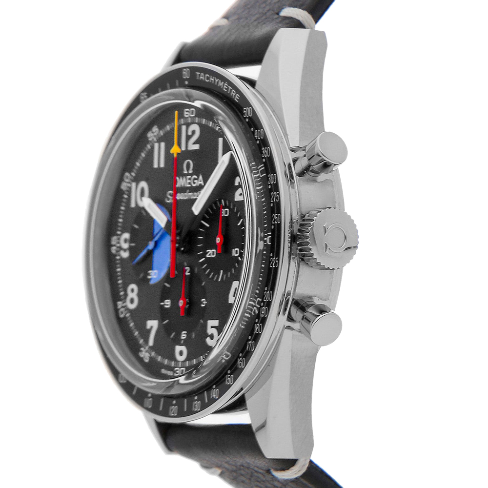 

Omega Black Stainless Steel Speedmaster Moonwatch 10th Anniversary Hodinkee 311.32.40.30.06.001 Men's Wristwatch 39 MM
