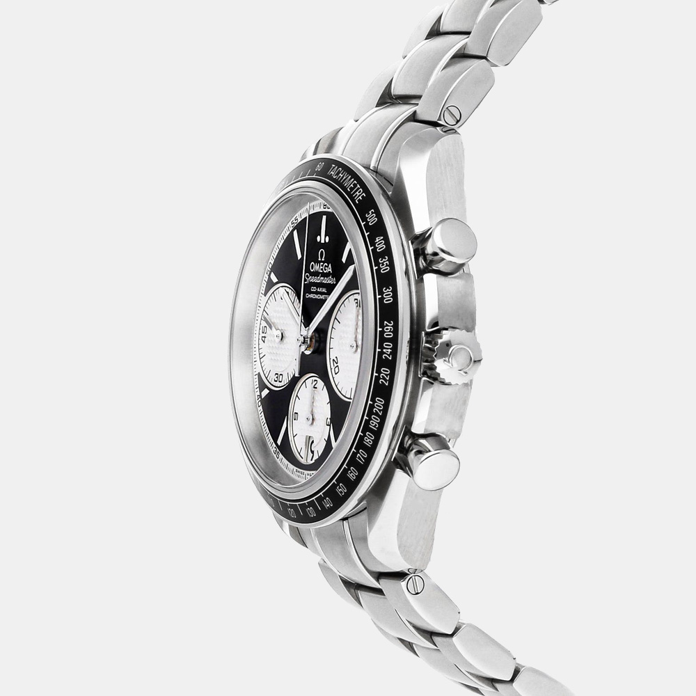 

Omega Black Stainless Steel Speedmaster Racing Chronograph 326.30.40.50.01.002 Men's Wristwatch 40 MM
