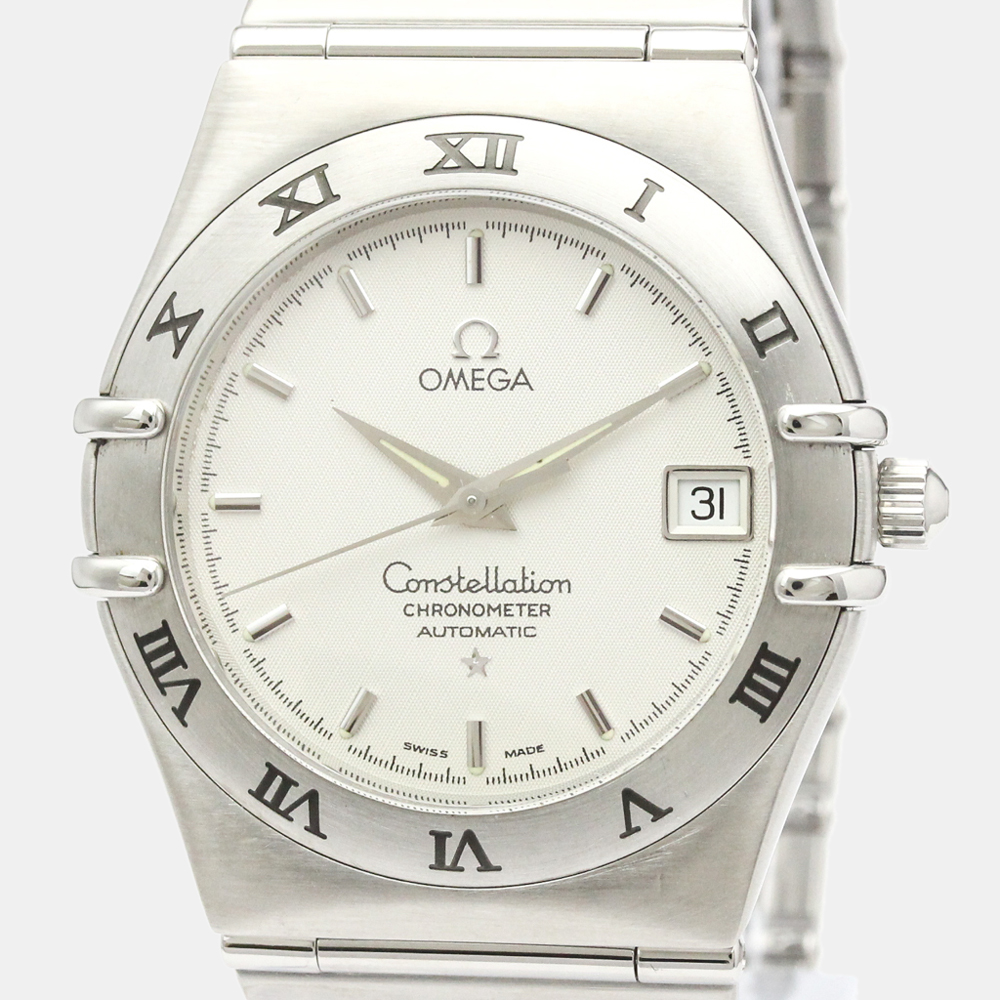 

Omega Silver Stainless Steel Constellation Chronometer Automatic 1502.30 Men's Wristwatch 36 MM