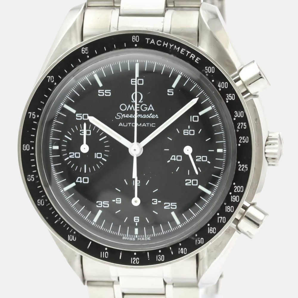 

Omega Black Stainless Steel Speedmaster Automatic 3510.50 Men's Wristwatch 39 MM