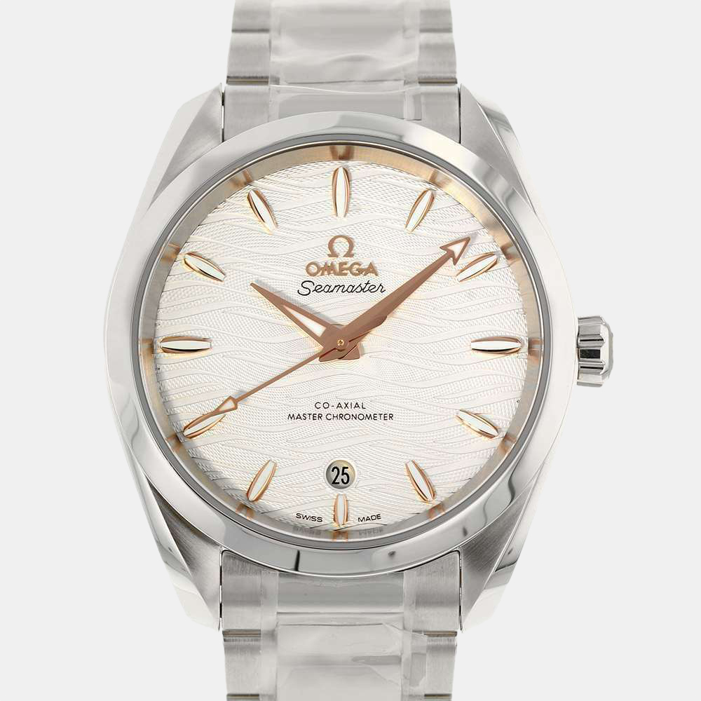 Pre-owned Omega Silver Stainless Steel 
