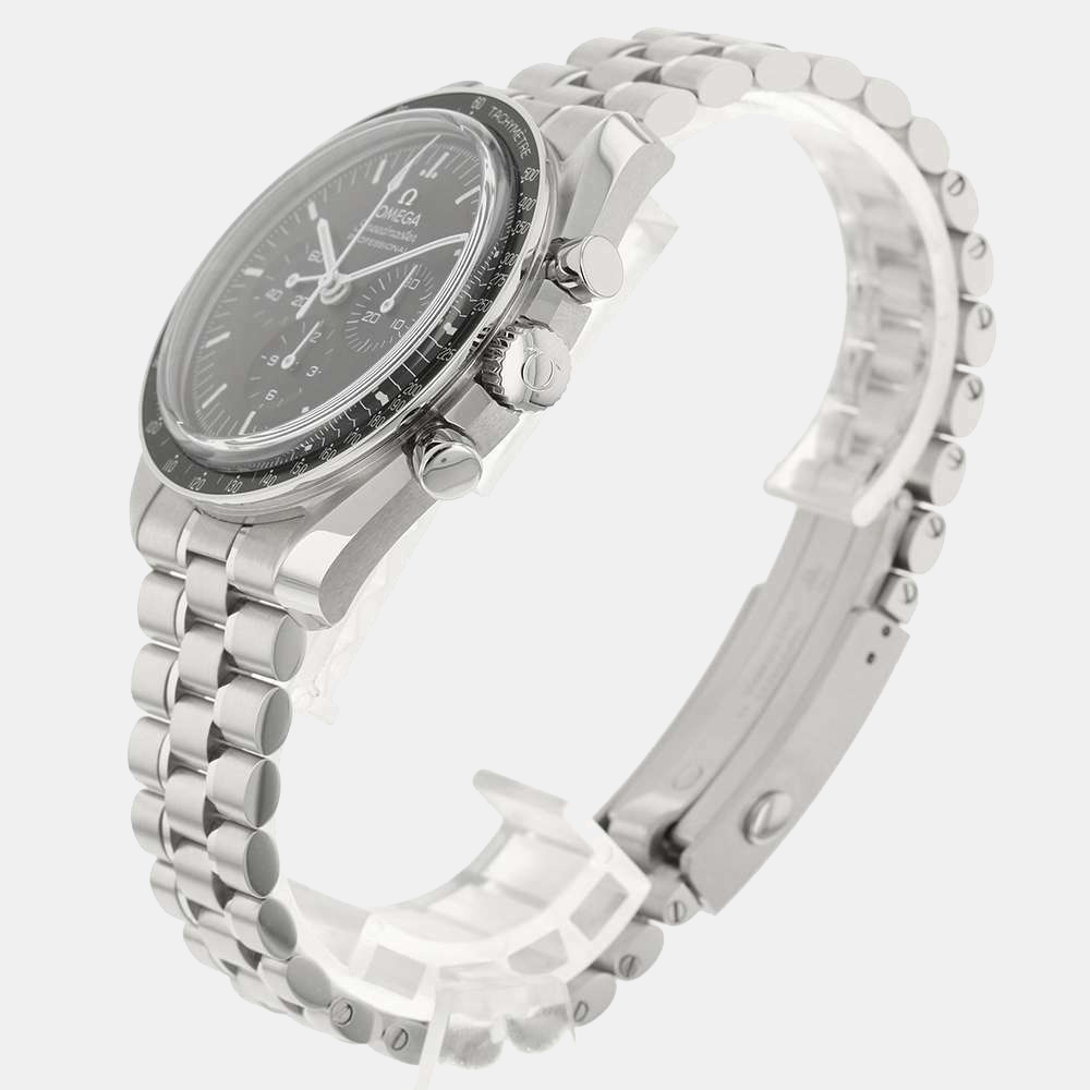 

Omega Black Stainless Steel Speedmaster Moonwatch Professional Men's Wristwatch 42 MM