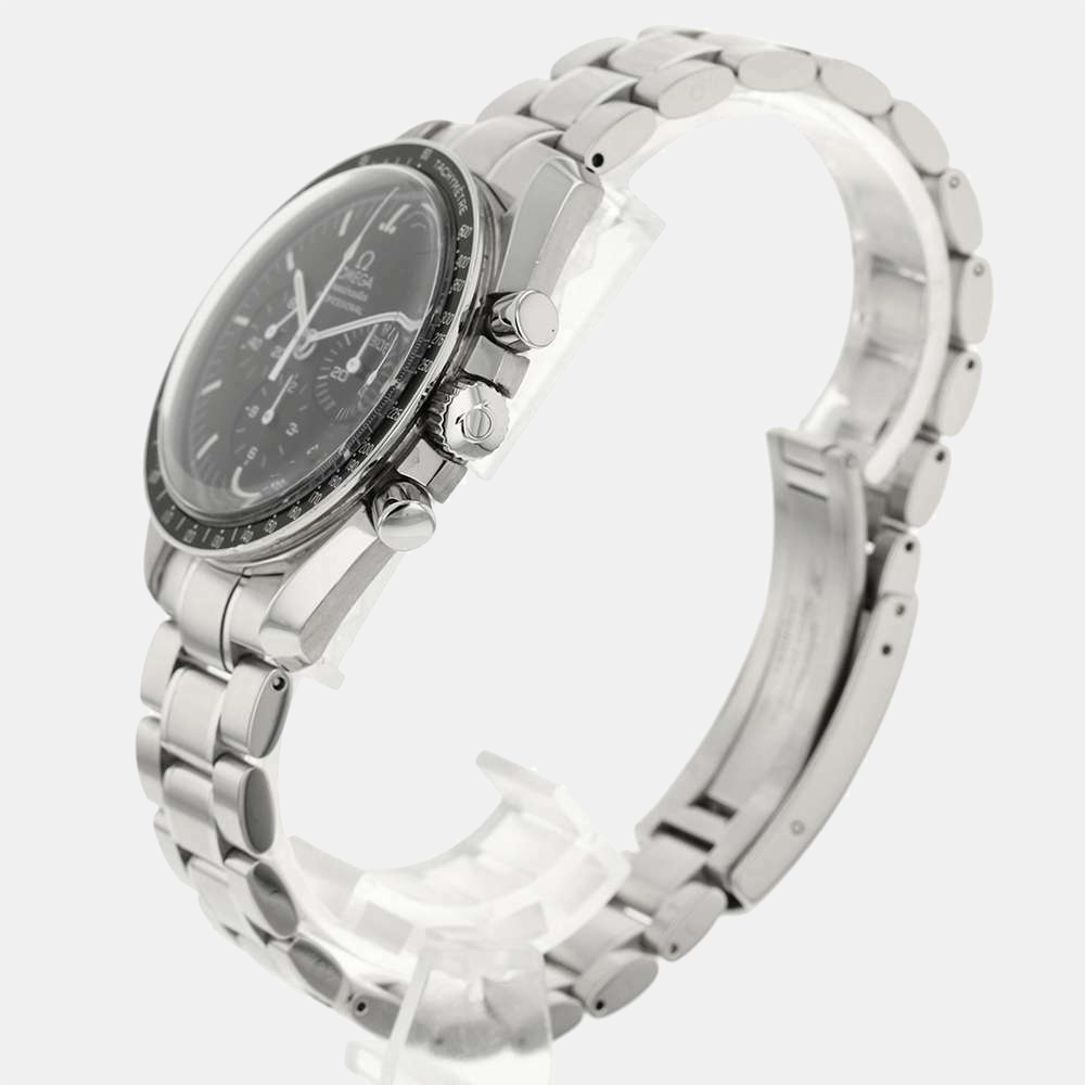 

Omega Stainless Steel Speedmaster Moonwatch Men's Wristwatch, Black