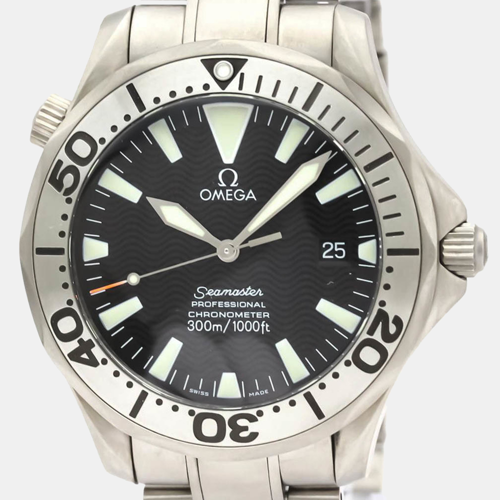 

Omega Black Titanium Seamaster Professional 300M 2231.50 Men's Wristwatch 41 MM