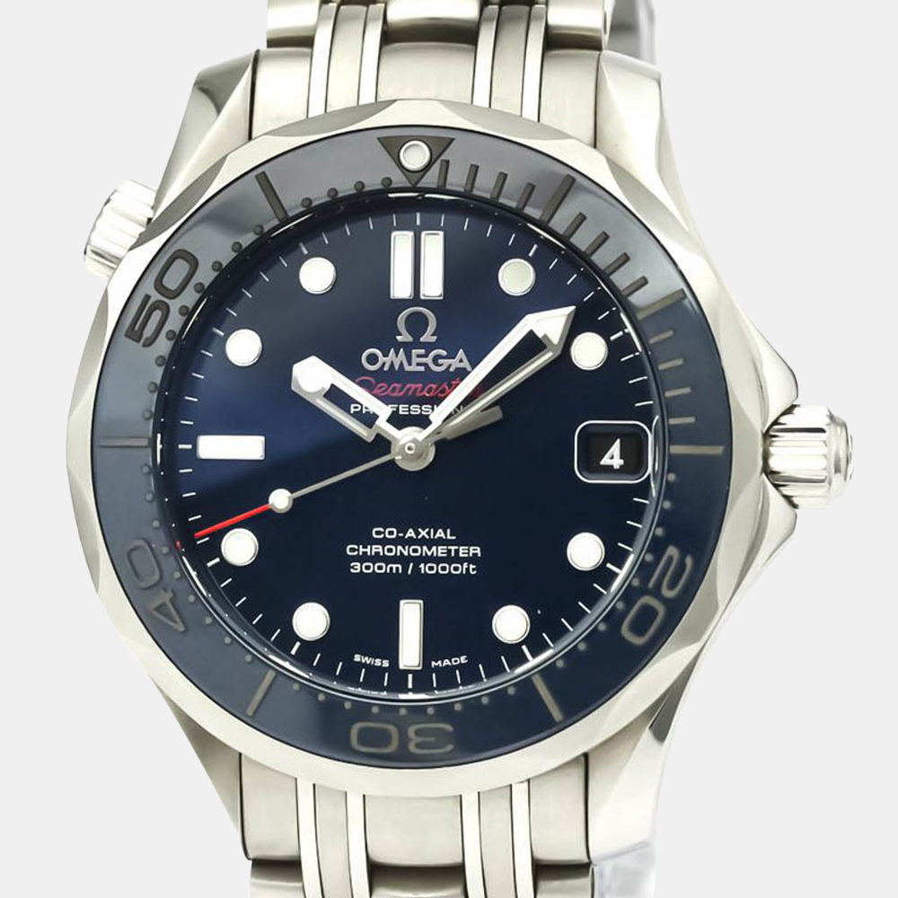 

Omega Blue Stainless Steel Seamaster Diver 300M 212.30.36.20.03.001 Automatic Men's Wristwatch 36 MM
