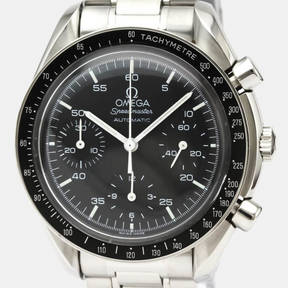 

Omega Black Stainless Steel Speedmaster Automatic 3510.50.00 Men's Wristwatch 39 MM