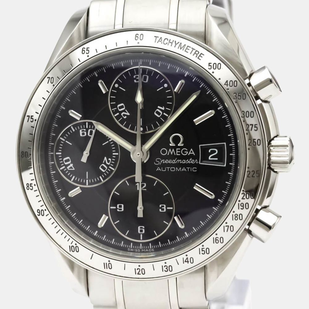 

Omega Black Stainless Steel Speedmaster 3513.50.00 Men's Wristwtch 39 mm