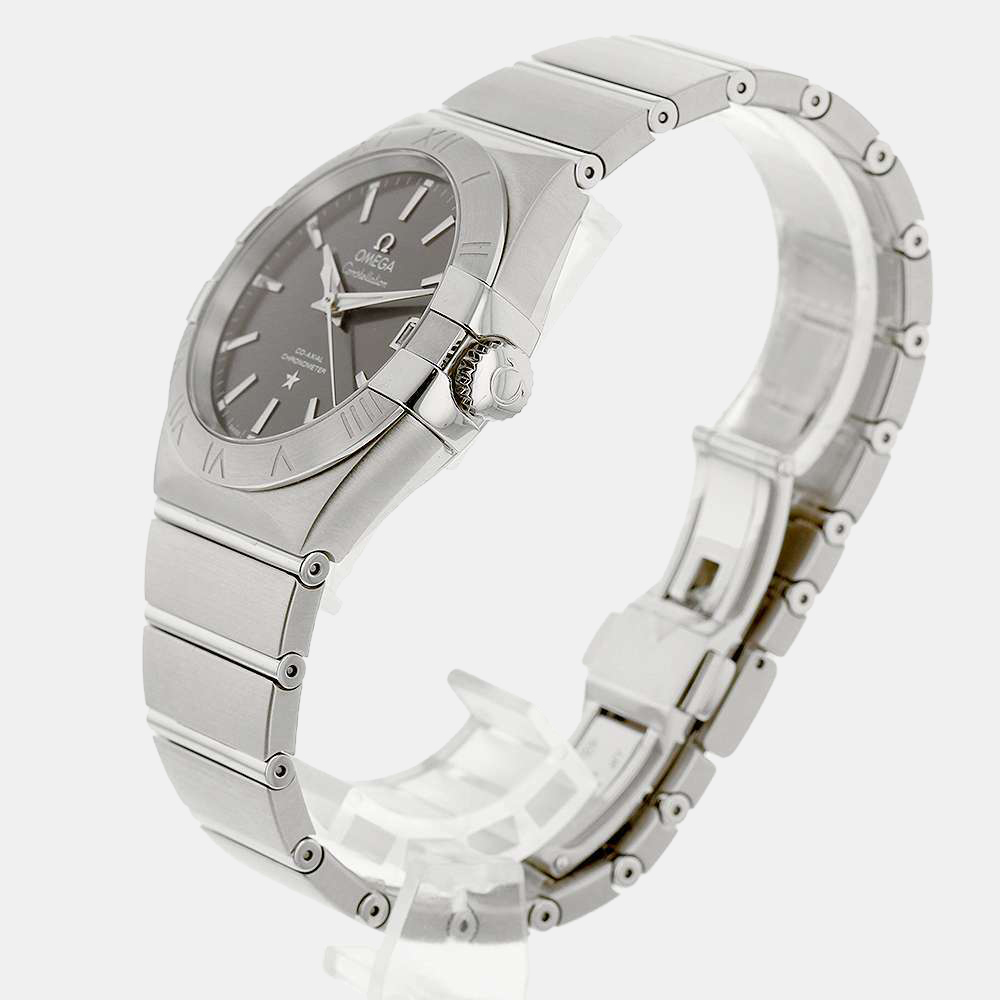 

Omega Silver Stainless Steel Constellation Co-Axial Chronometer 123.10.35.20.02.002 Men's Wristwatch 38 MM