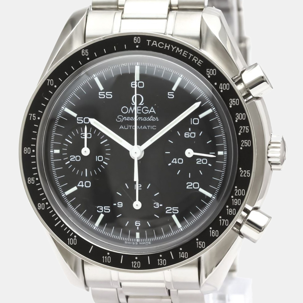 

Omega Black Stainless Steel Speedmaster Automatic 3510.50 Men's Wristwatch 39 mm