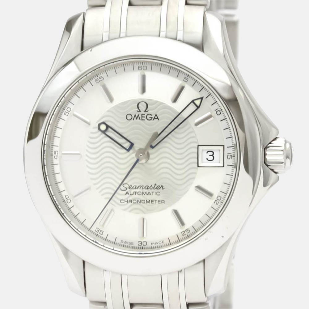 

Omega Silver Stainless Steel Seamaster 120M Chronometer Automatic 2501.31 Men's Wristwatch 36 mm