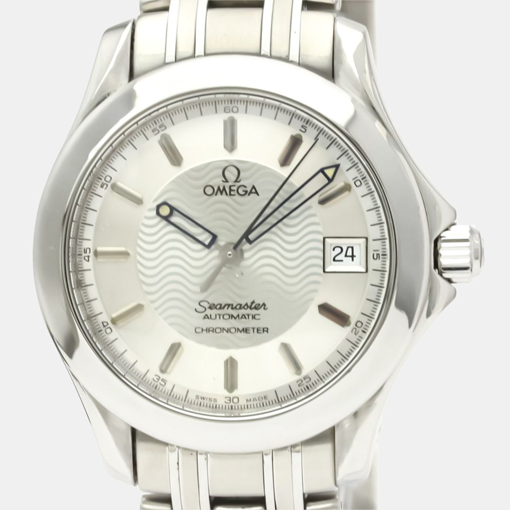 

Omega Silver Stainless Steel Seamaster 120M Chronometer Automatic 2501.31 Men's Wristwatch 36 mm