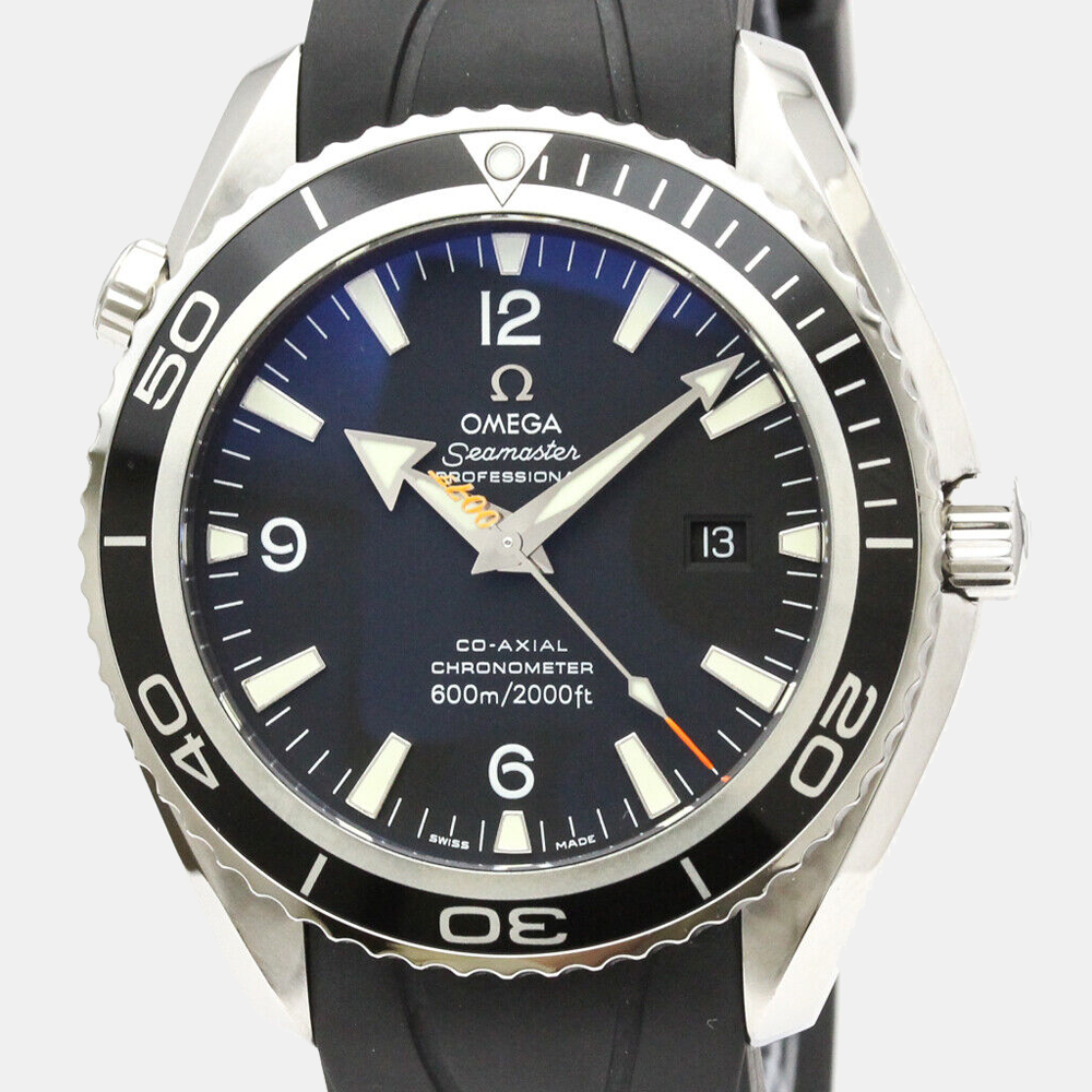 

Omega Black Stainless Steel Seamaster Planet Ocean 007 Royale 2907.50.91 Men's Wristwatch 44 mm