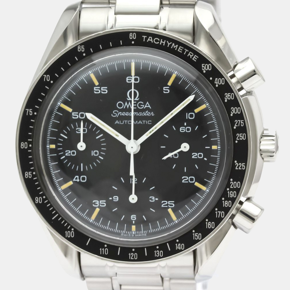 

Omega Black Stainless Steel Speedmaster Automatic 3510.50 Men's Wristwatch 39 mm