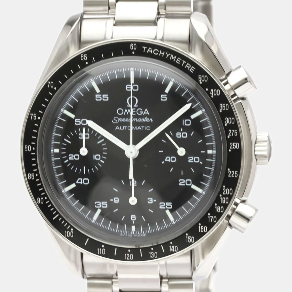 

Omega Black Stainless Steel Speedmaster 3510.50 Automatic Men's Wristwatch 39 mm