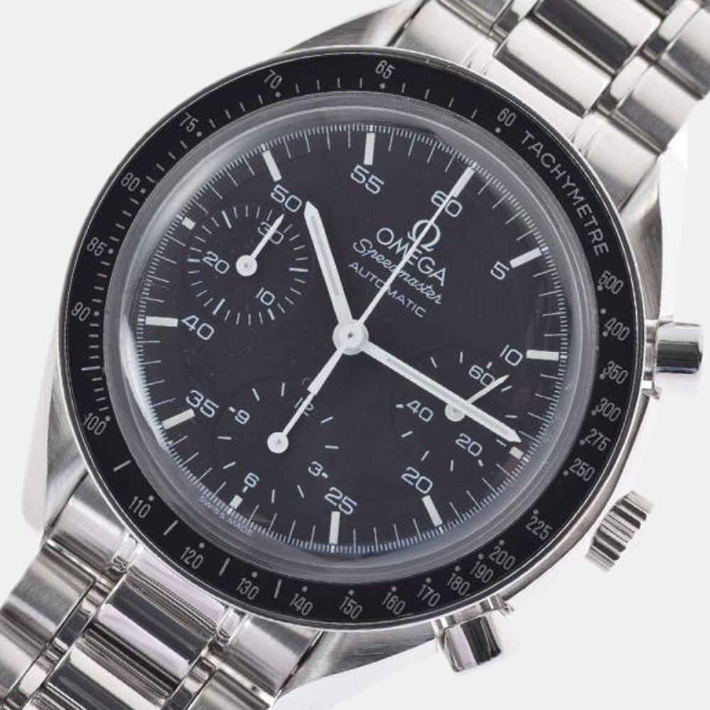 

Omega Black Stainless Steel Speedmaster Chronograph 3510.50 Men's Wristwatch 39 mm