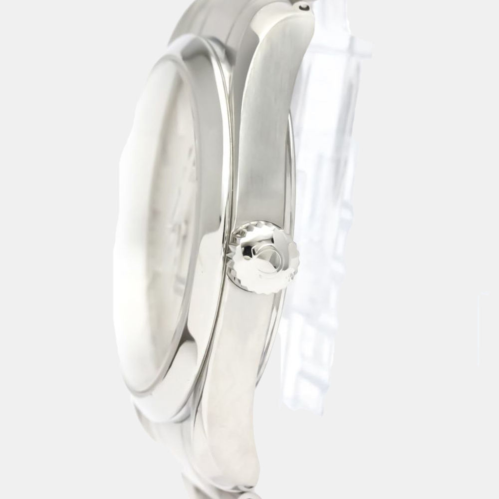 

Omega Silver Stainless Steel Seamaster Aqua Terra 2518.30 Quartz Men's Wristwatch 36 mm
