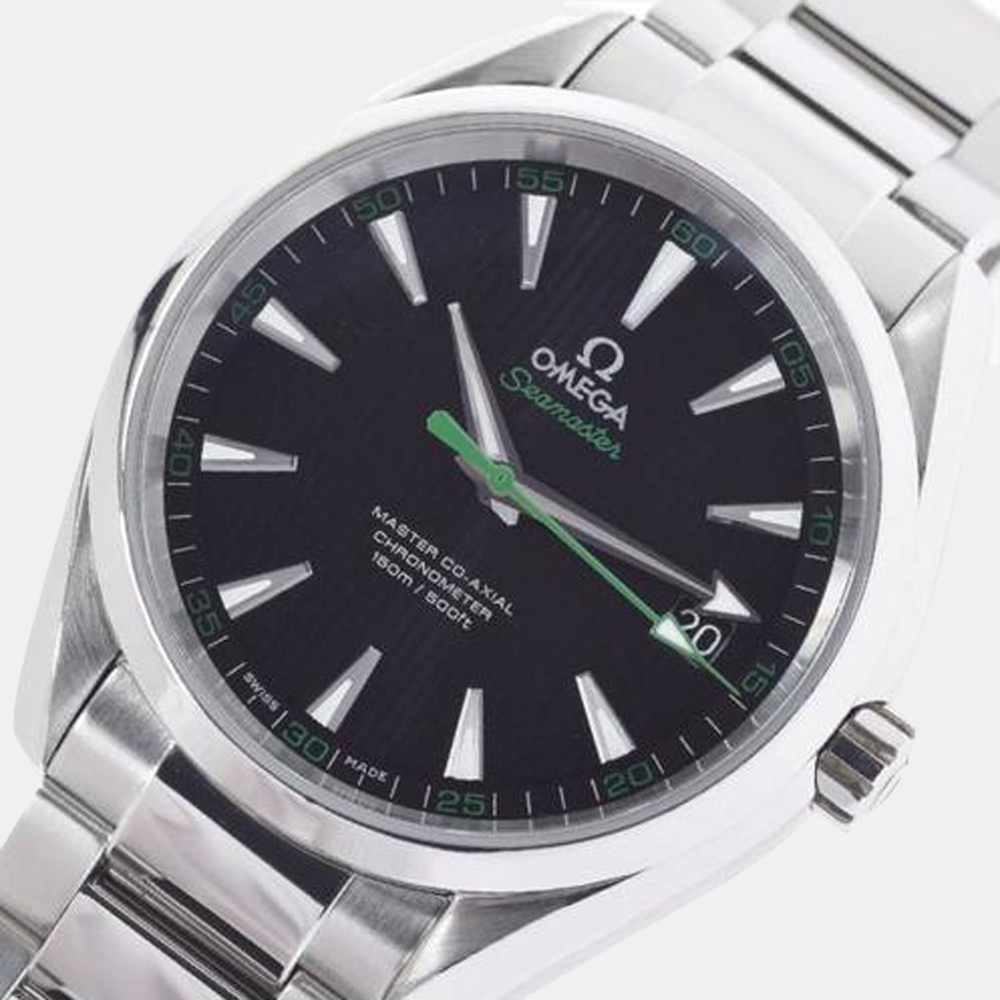 

Omega Black Stainless Steel Seamaster Aqua Terra 231.10.42.21.01.004 Automatic Men's Wristwatch 40 mm