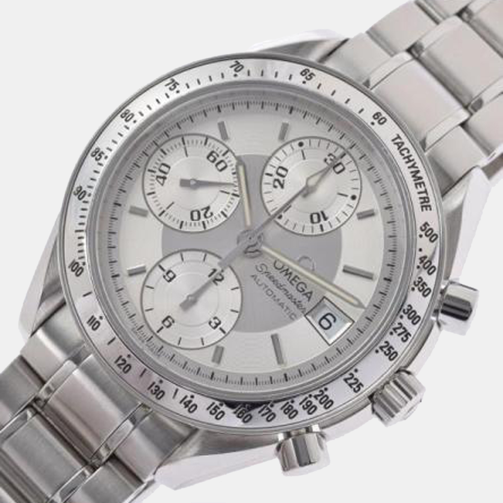 

Omega Silver Stainless Steel Speedmaster 3513.30 Automatic Men's Wristwatch 39 mm