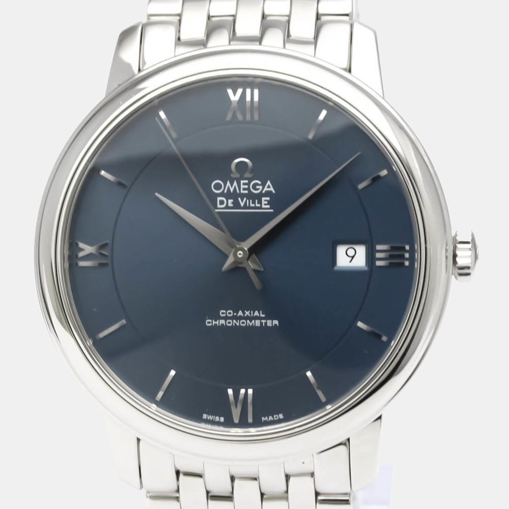 

Omega Blue Stainless Steel De Ville Prestige 424.10.40.20.03.001 Automatic Men's Wristwatch 40 mm