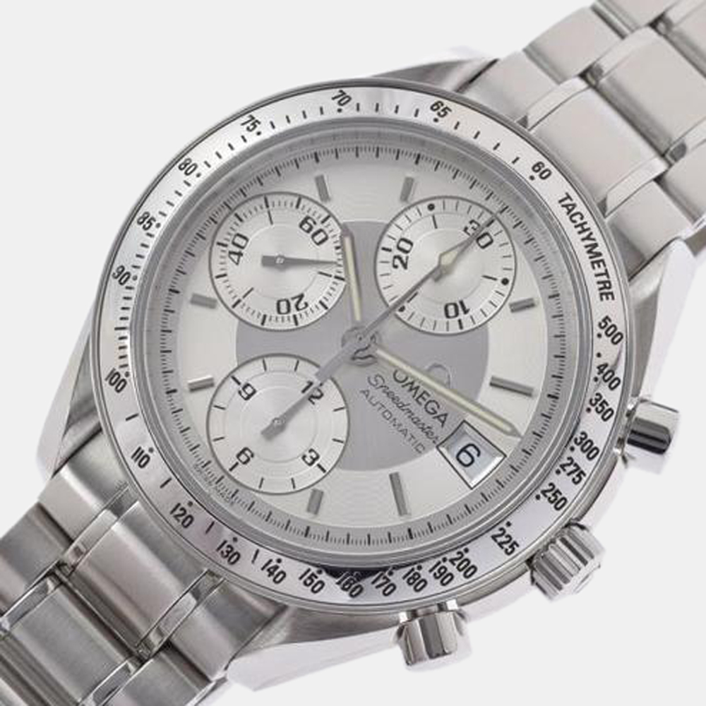 

Omega Silver Stainless Steel Speedmaster 3513.30 Automatic Men's Wristwatch 39 mm