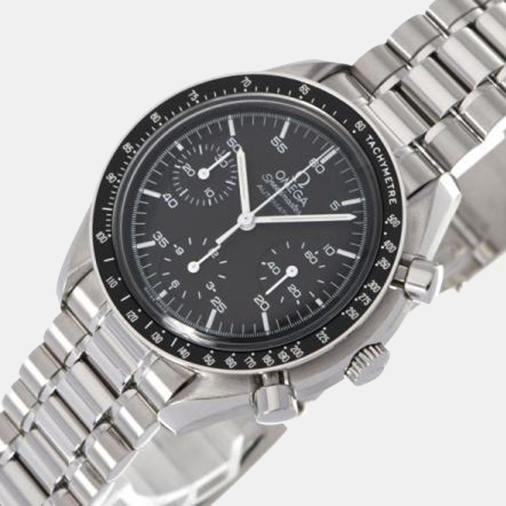 

Omega Black Stainless Steel Speedmaster 3510.50 Automatic Men's Wristwatch 39 mm