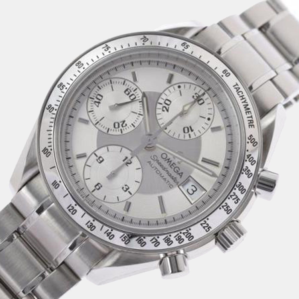 

Omega Silver Stainless Steel Speedmaster 3513.30 Automatic Men's Wristwatch 39 mm