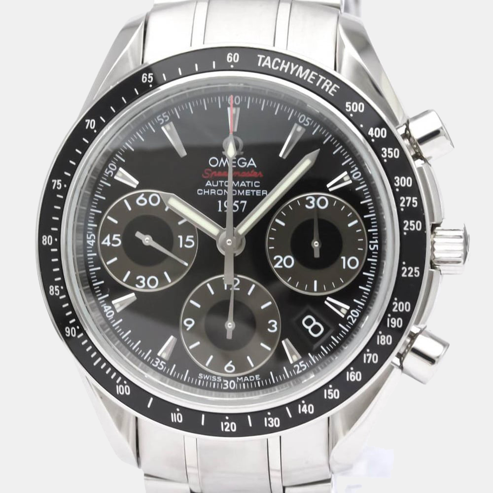 

Omega Black Stainless Steel Speedmaster 323.30.40.40.01.001 Automatic Men's Wristwatch 40 mm