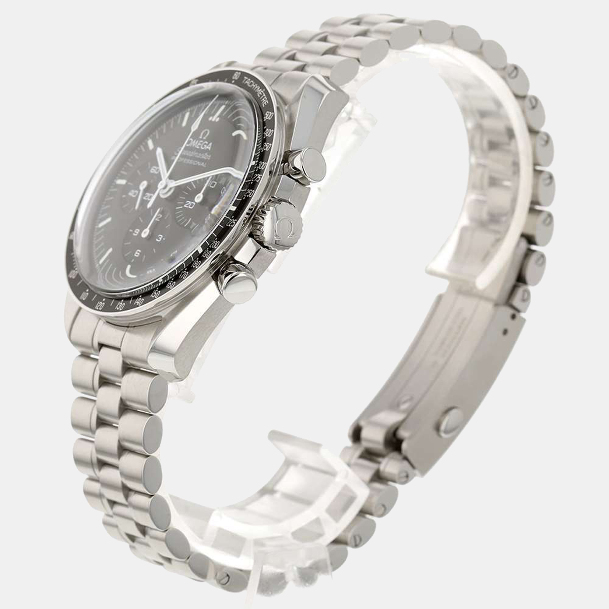 

Omega Black Stainless Steel Speedmaster Moonwatch 310.30.42.50.01.001 Manual Winding Men's Wristwatch 42 mm